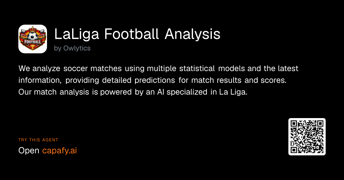 AI-Powered LaLiga Match Analysis Tool Delivers In-Depth Predictions Using Real-Time Data and Statistical Models